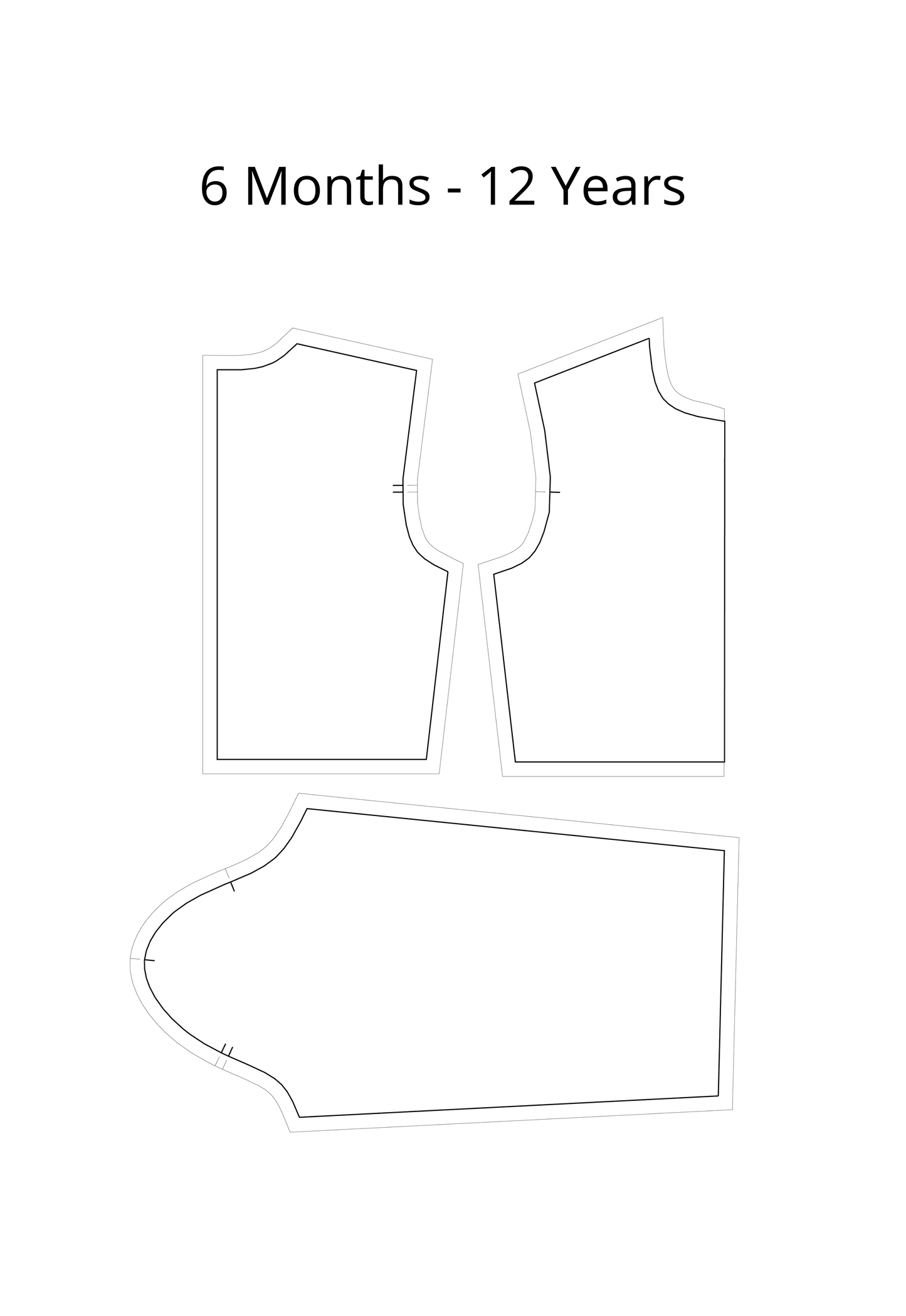 Basic Block Sewing Pattern for Kids
