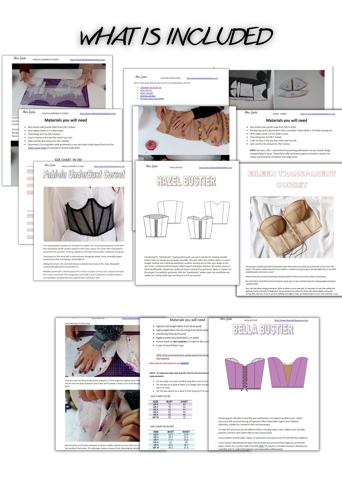 Mega BUNDLE Corset Sewing Patterns