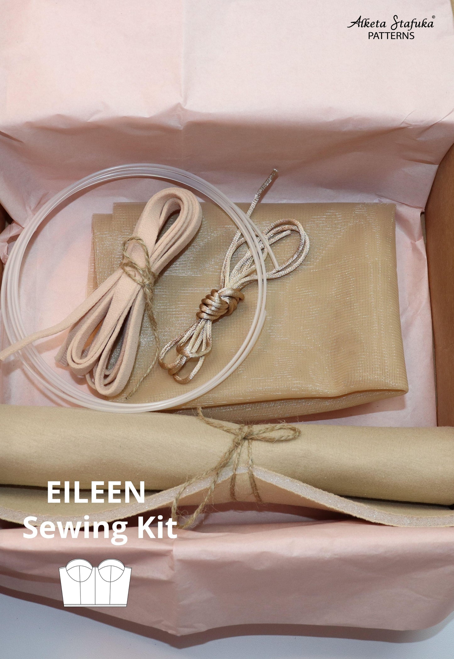 Eileen Transparent Corset Sewing Kit - AlketaStafukaPatterns