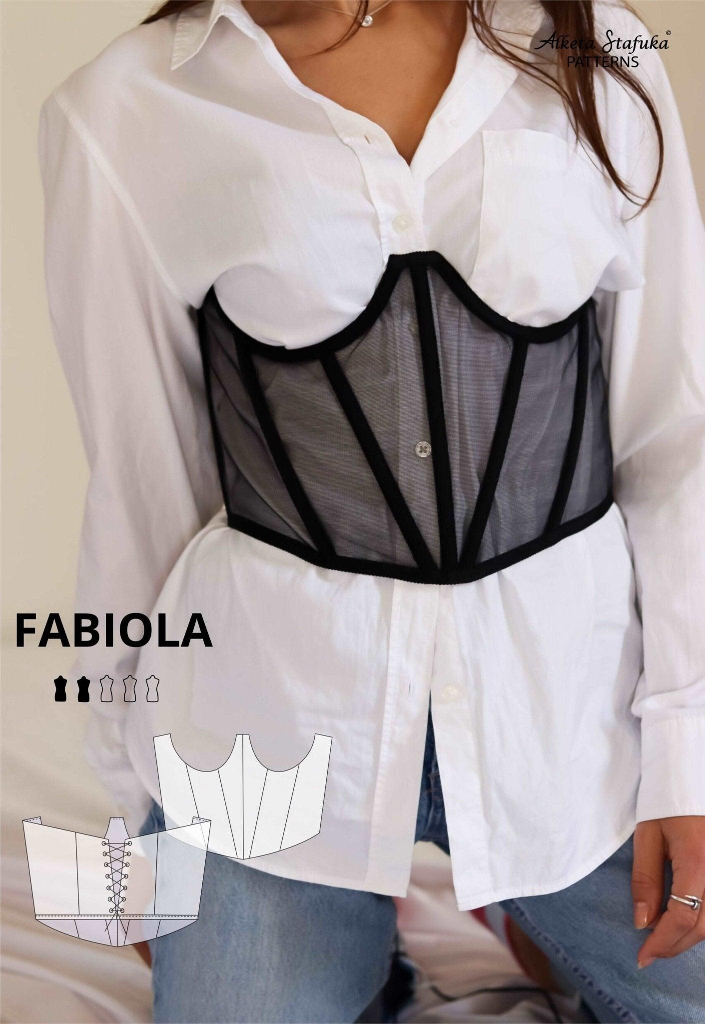 Fabiola Underbust Corset Sewing Pattern - AlketaStafukaPatterns