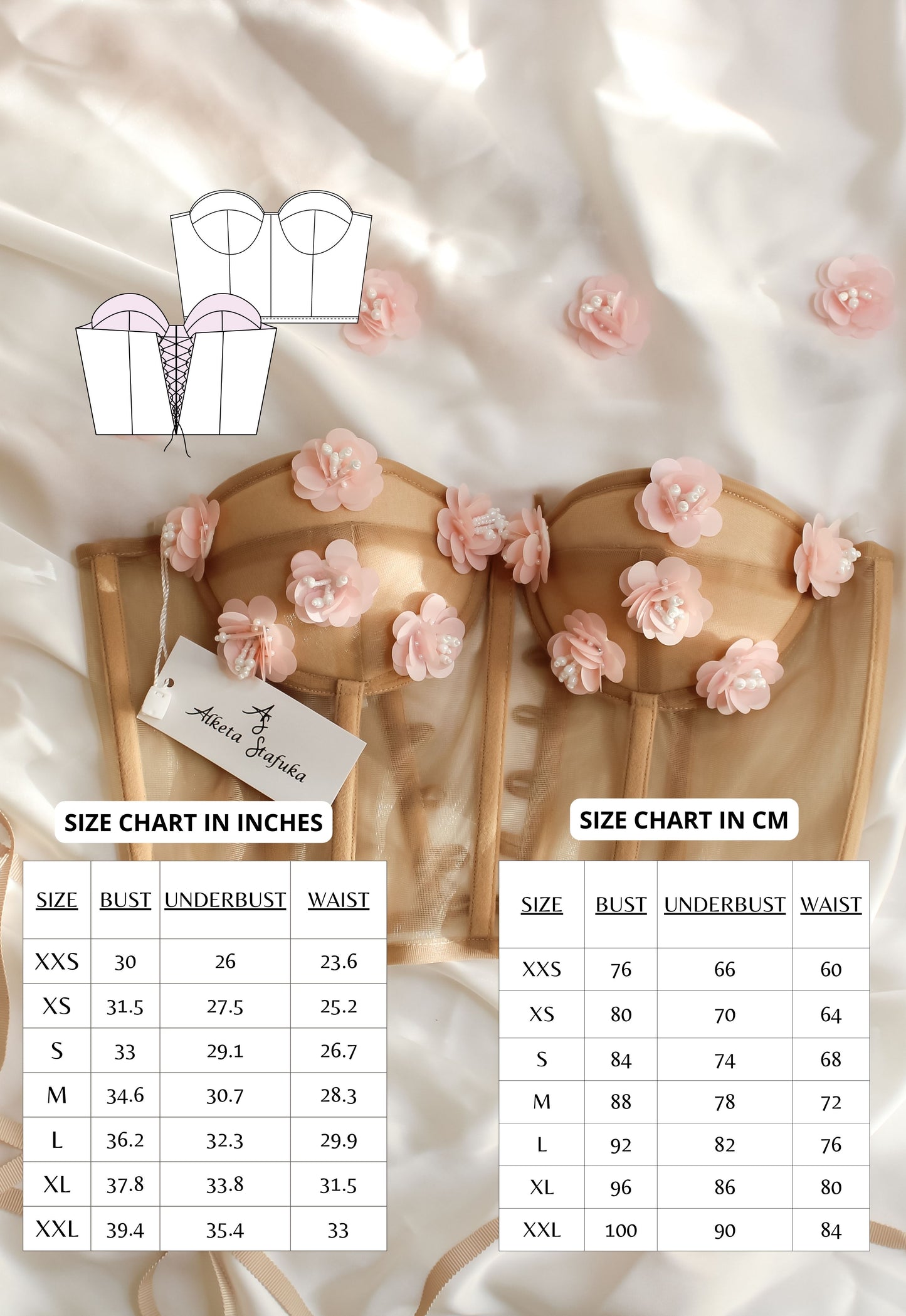 Transparent Corset and Underbust Corset Sewing Pattern Bundle