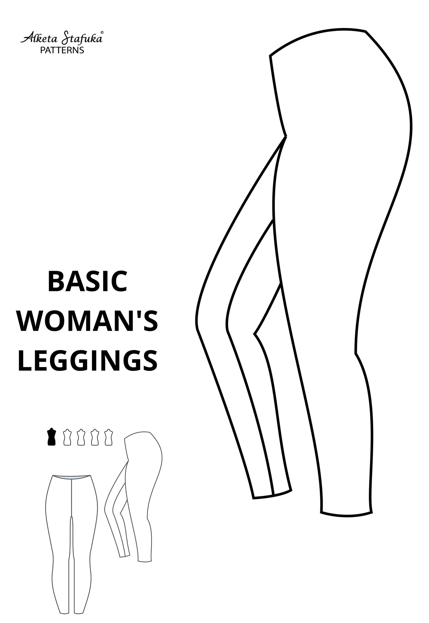 Basic leggings pattern for woman