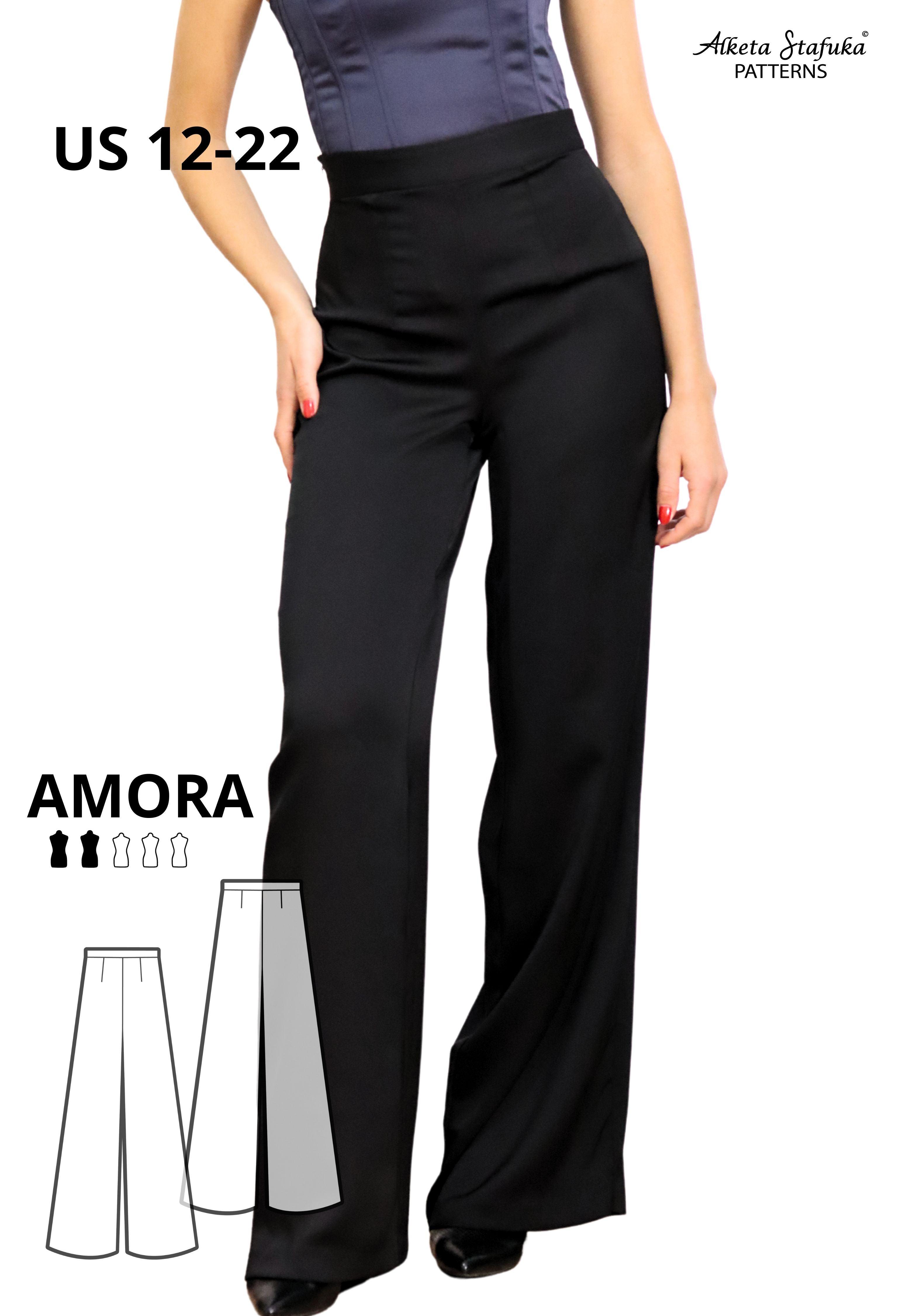 amora elegant palazzo pants plus size us 12 22 alketastafukapatterns 1 46583742497092