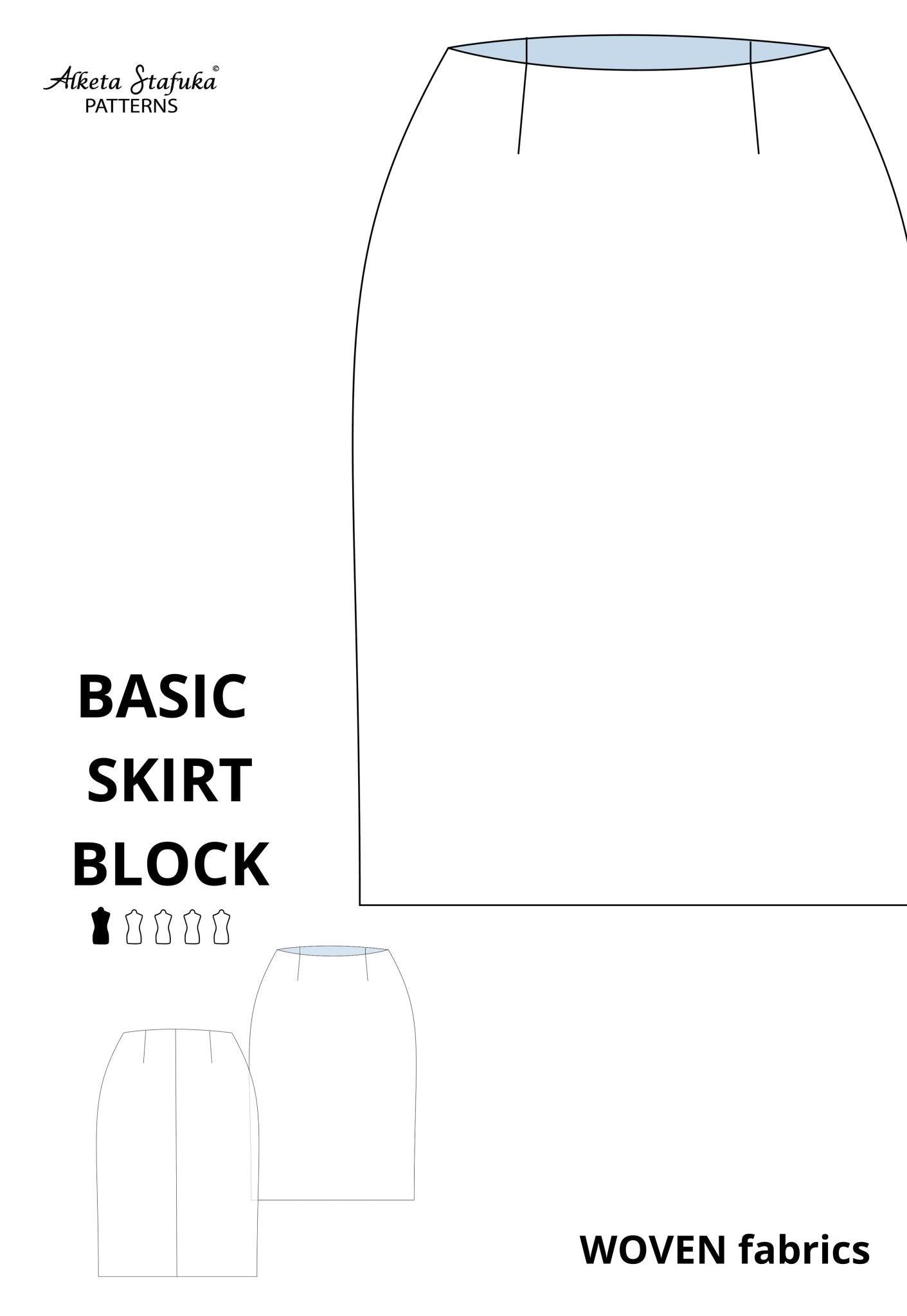 Basic WOVEN Block Sewing Patterns Set for Women - AlketaStafukaPatterns